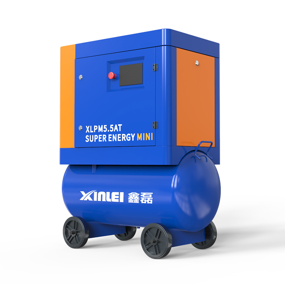 99.8% Filtration 2.2kw-5.5kw Multi function Energy Save Industrial Mini Screw Air Compressor