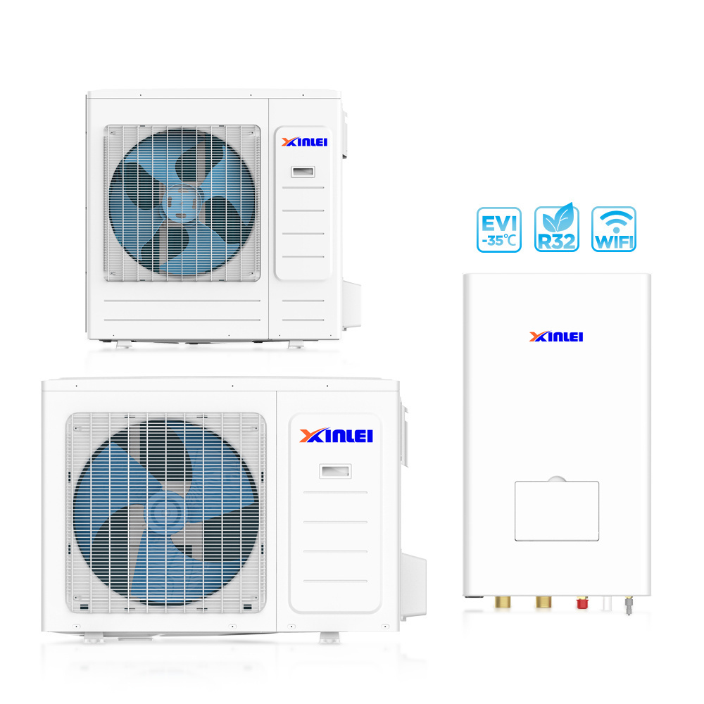 R32 all in one evi full inverter heating pump air to water inverter r32 split heat pump