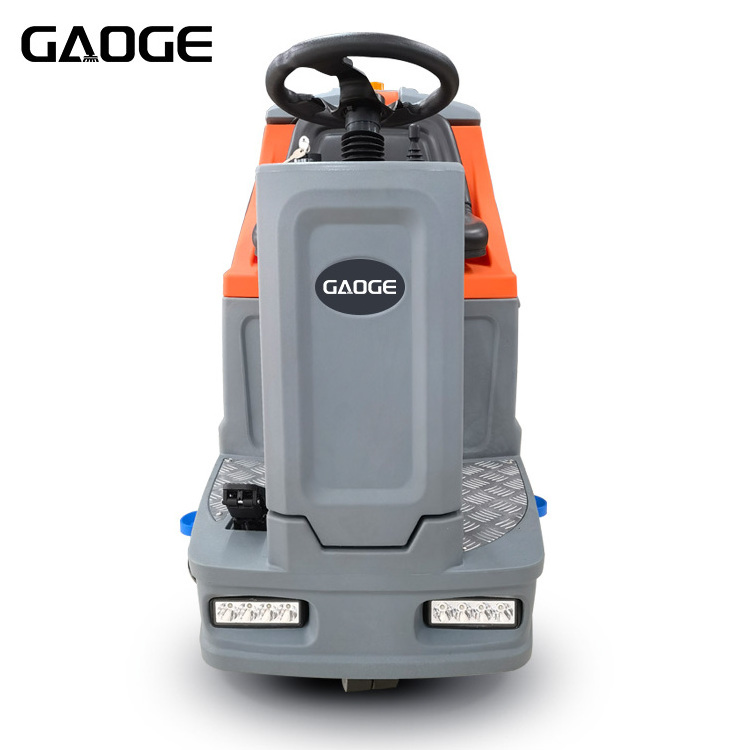 Gaoge Factory F860 Industrial Rechargeable Drive Ceramic Marble 125/135L 160RPM Floor Washing Machine Ride On Floor Scrubber