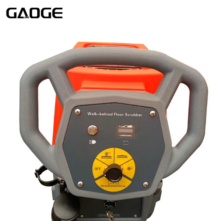 Gaoge Factory Wholesale A1 Battery Operated Warehouse Epoxy Tiles Floor Washing Machine Cordless Walk Behind Floor Scrubber