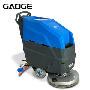 Gaoge Verified Factory A1 Walk Behind Handheld Automatic Single Disc 19" Brush Battery Operated Floor Scrubber Dryer