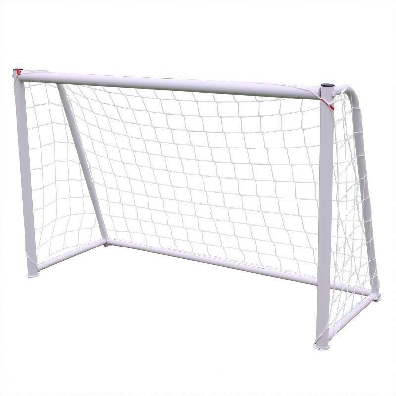 Hot sale high quality white  metal football  soccer goal