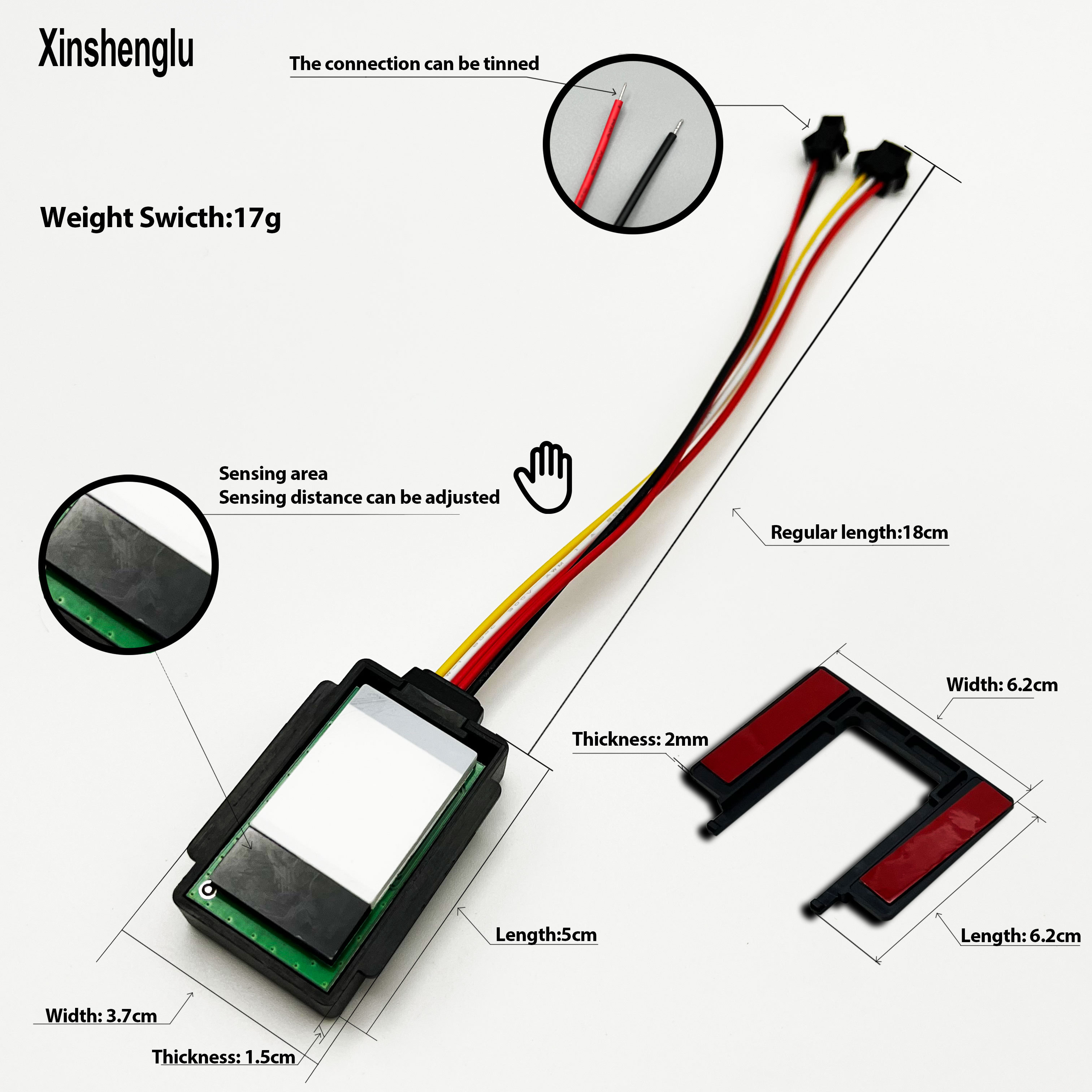 DC12V 5A 60W Smart Hand Led Mirror Manual Scanning Touch Sensor Switch