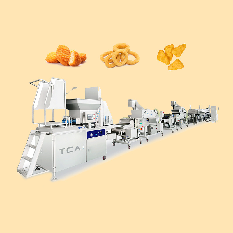 TCA automatic potato hash brown commercial burger patty making machine chicken nuggets production line