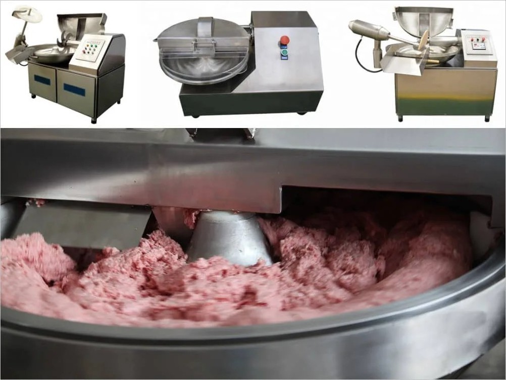 TCA CE ISO certificated  Commercial 40L Bowl Cutter Meat Blades Stainless Steel Bowl Cutter Mixer Meat Bowl Cutter 80L