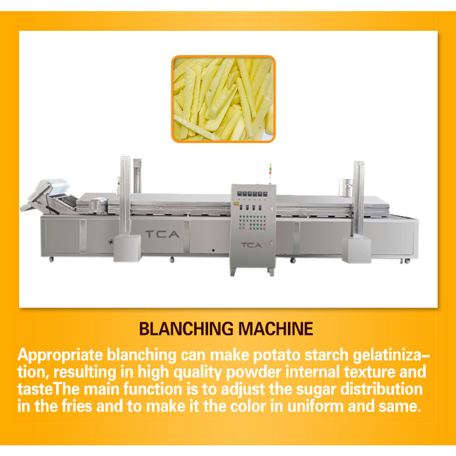 Atomatic Stainless Steel potato processing plant/frozen potato chips machine/Frozen French Fries production line