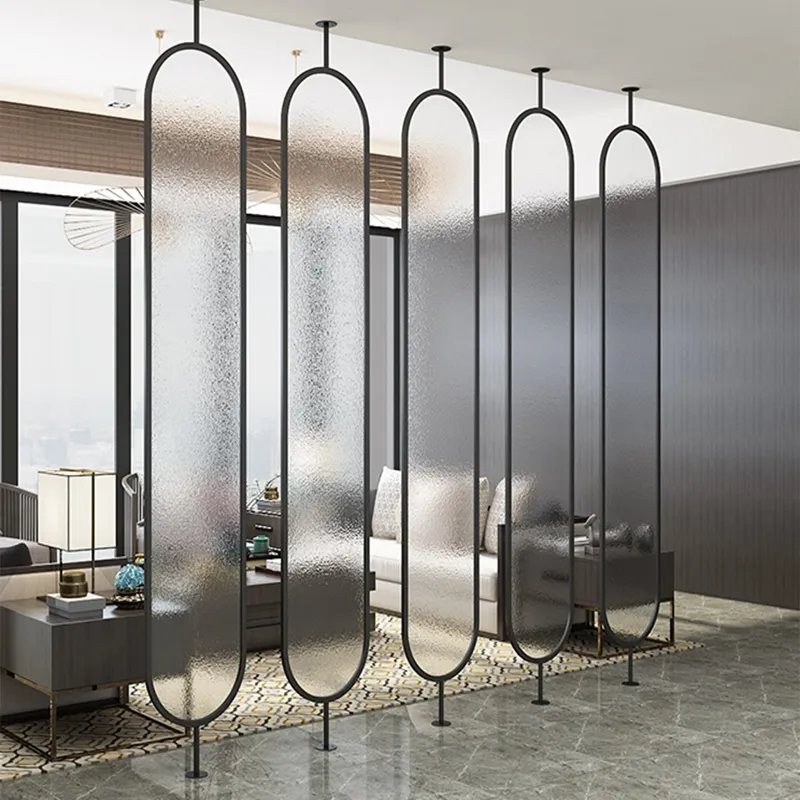 Home interior hotel decorative room divider modern partition stainless steel screen divider