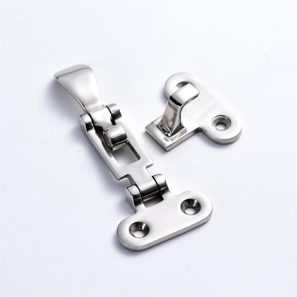 Marine Hatch Hardware Boat Anti-Rattle Latch 316 Stainless Steel Lockable Hold Down Clamp Latch