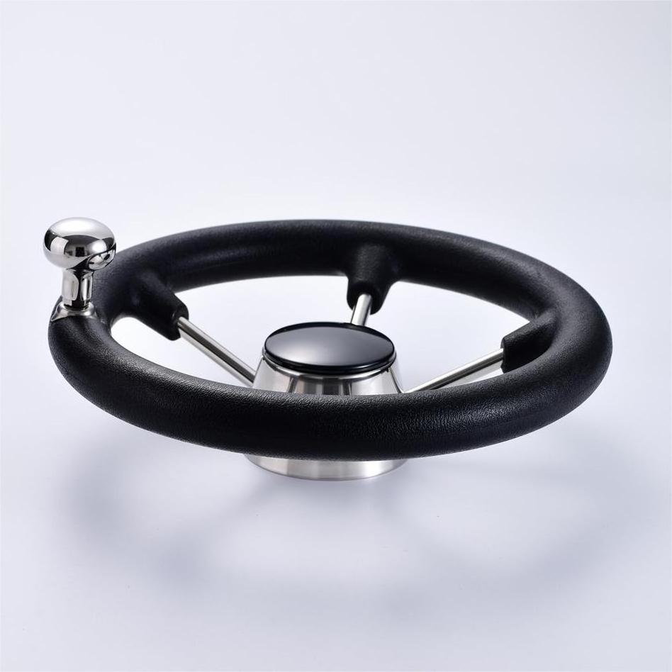 High Quality Yacht Stainless Steel Steering Wheel OEM&ODM Wheel Pump Steering Boat 304S.S Marine Steering Wheel