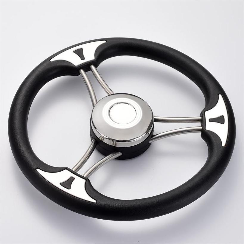 High Quality Yacht Stainless Steel Steering Wheel OEM&ODM Wheel Pump Steering Boat 304S.S Marine Steering Wheel