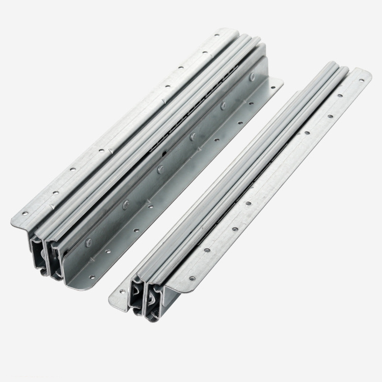 Load 120KG Drawer Slides Heavy Duty Hidden Full Extension Bottom Install Frame Drawer Slide