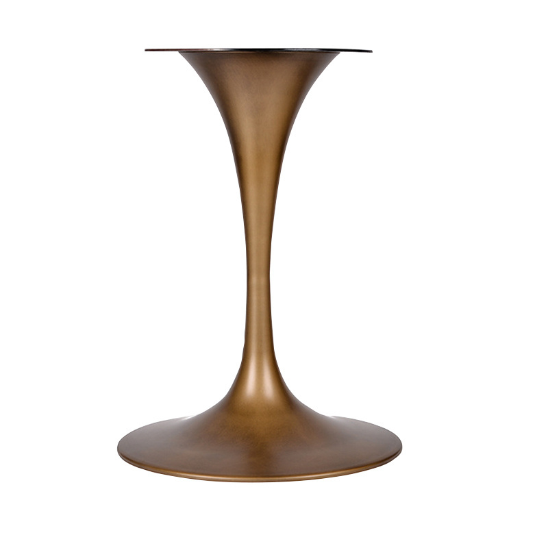 Customized DIY Metal Pedestal Iron Trumpet table legs feet stand simple round hotel coffee restaurant Tulip table base