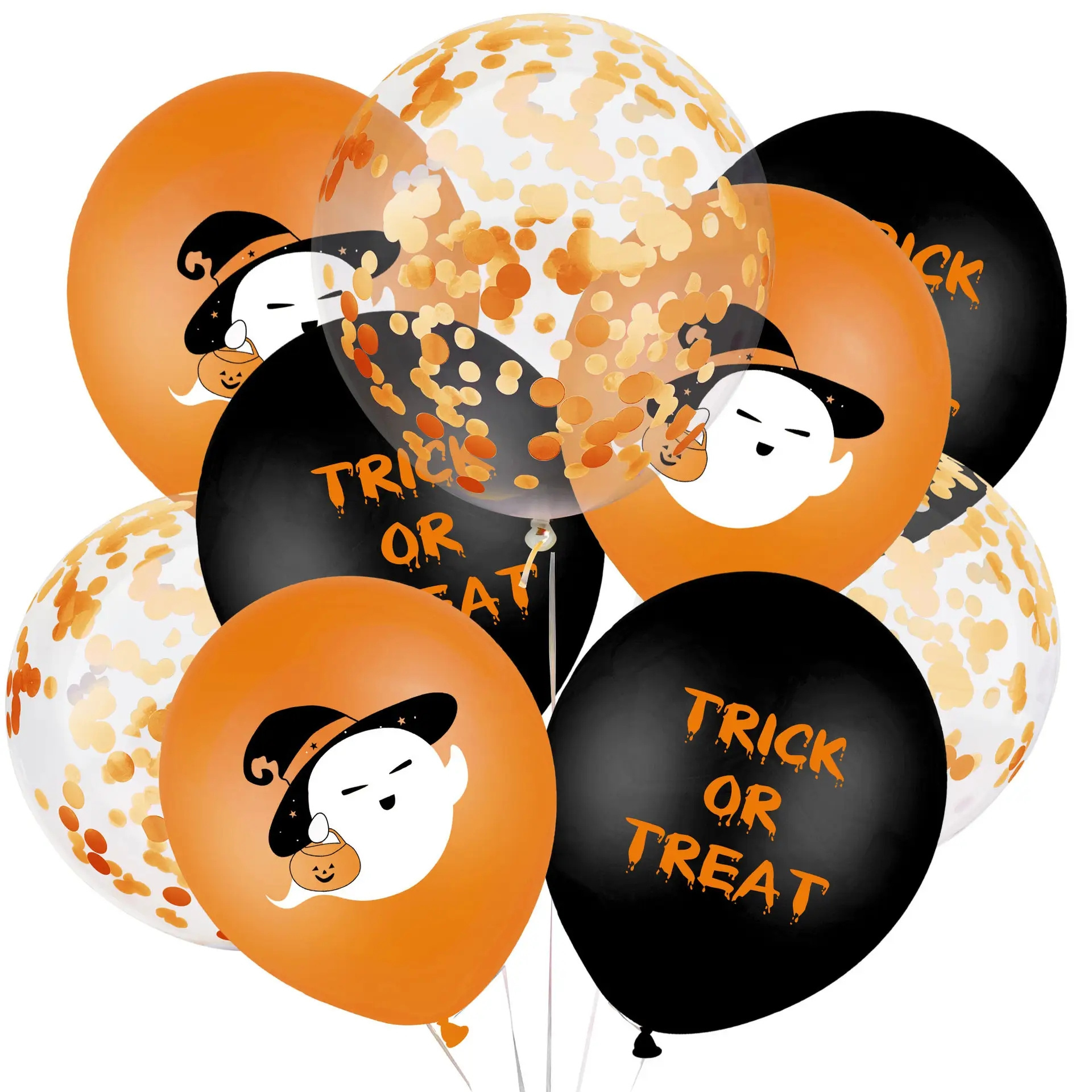 Halloween party decoration set halloween banner latex balloons bloody tablecover Spider Pumpkin Ornaments Supplies