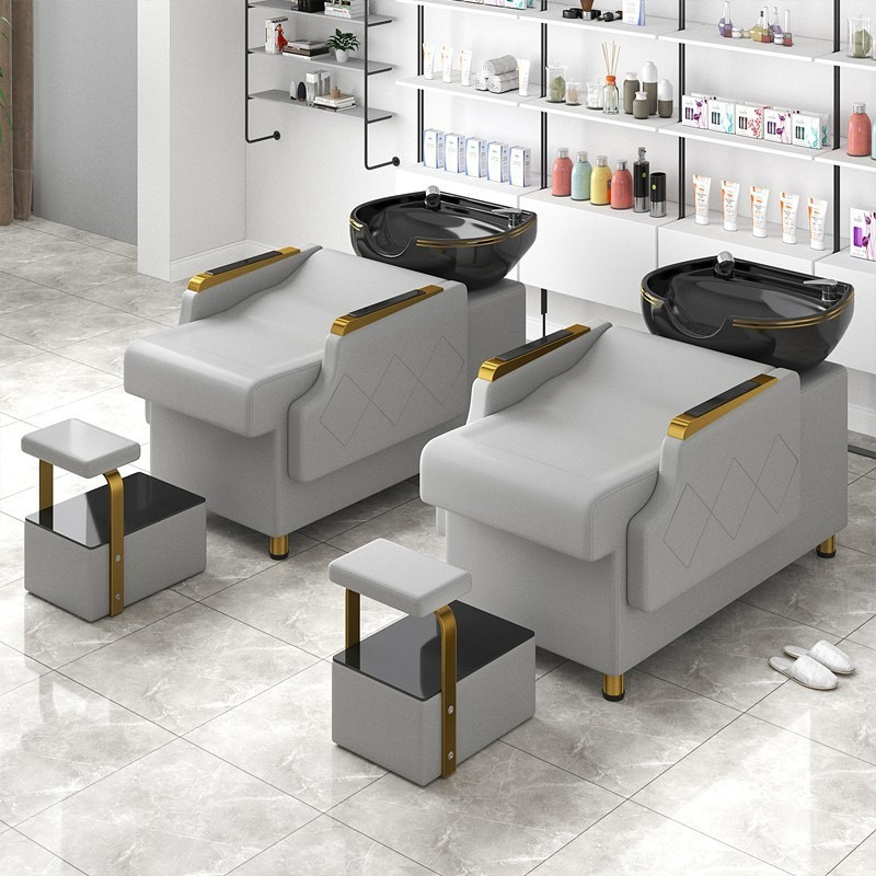 Factory Direct Comfortable Multifunctional Hair Salon Furniture Beauty Salon Massage Hair Washing Shampoo Bed with Bowl