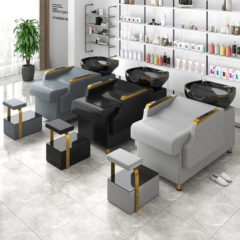 Factory Direct Comfortable Multifunctional Hair Salon Furniture Beauty Salon Massage Hair Washing Shampoo Bed with Bowl