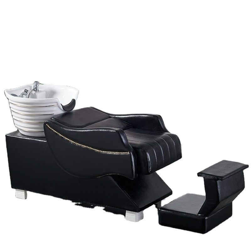 shampoo bed hair salon leather Portable shampoo Sink with water tank shampoo chairs set hair salon furniture