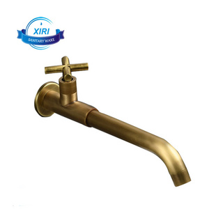 Simple Antique Gold Black White Chrome Brass Single Cold Rotating Washbasin Basin Faucet Washing Tap Bathroom Accessory  XR8552