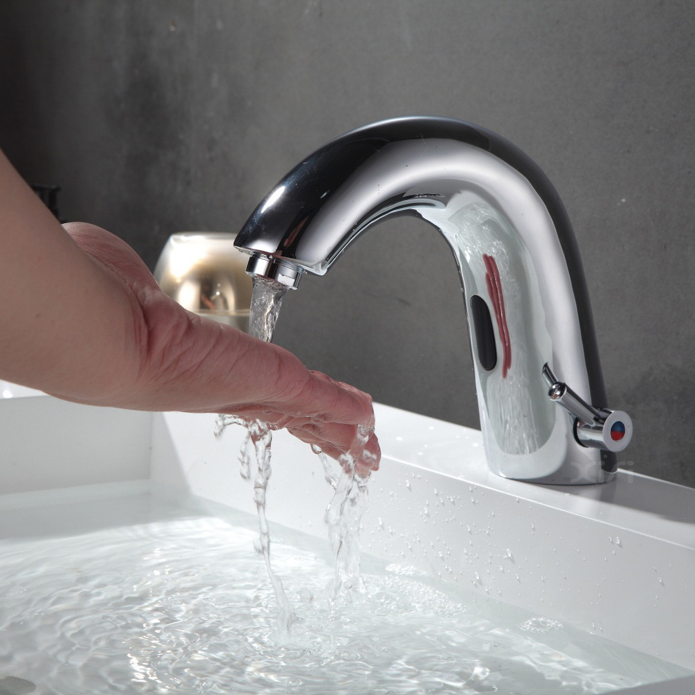 Automatic Hands Touch Free Sensor Faucets Hot And Cold Touchless Water Tap Mixer S8863