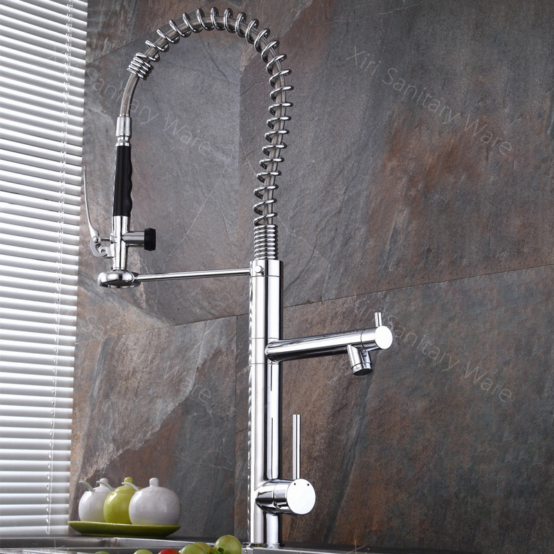 Pull down kitchen faucet flexible hose for kitchen mixer faucet modern sink faucet pull out KF205