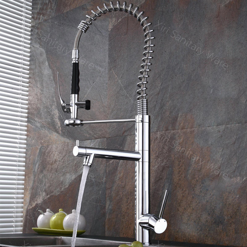 Pull down kitchen faucet flexible hose for kitchen mixer faucet modern sink faucet pull out KF205