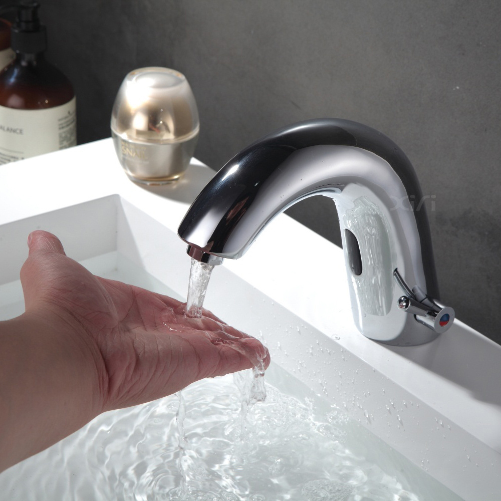 Automatic Hands Touch Free Sensor Faucets Hot And Cold Touchless Water Tap Mixer S8863