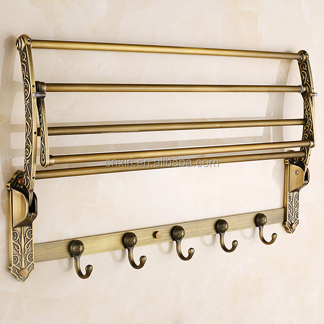 Wholesale And Retail New Design Wall Mounted Towel Shelf Basket Wall Mounted Antique Towel Rack SL-32