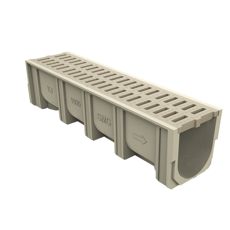 Professional manufacturer resin concrete drainage trench system polymer concrete  drain channel for sideway