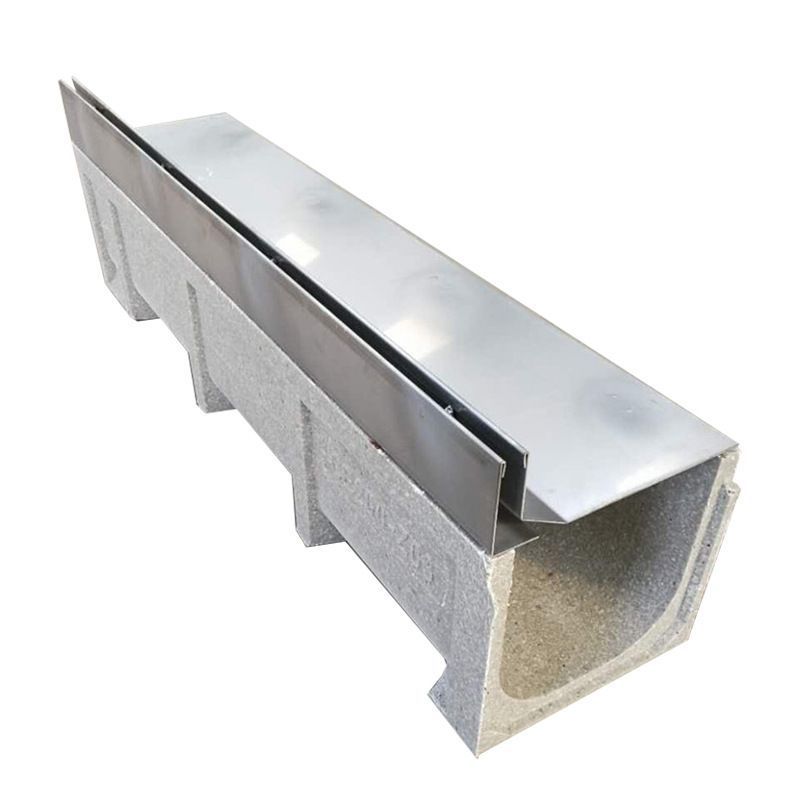 High quality best price municipal engineering  resin concrete drainage trench system polymer concrete drain channel for sideway