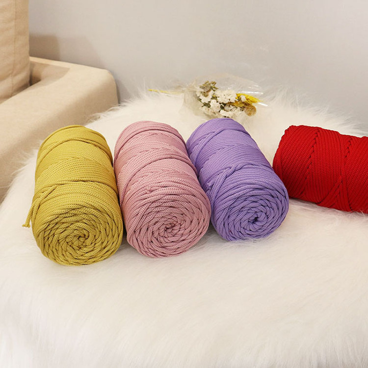 Cotton Thick Rope Hollow Strand Cotton Yarn Cotton Basket Rope