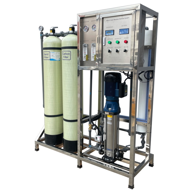 500lph PLC Sea Water Desalination Salty Marine Ro Water Treatment Plant Seawater Desalination Water Purification System For Boat