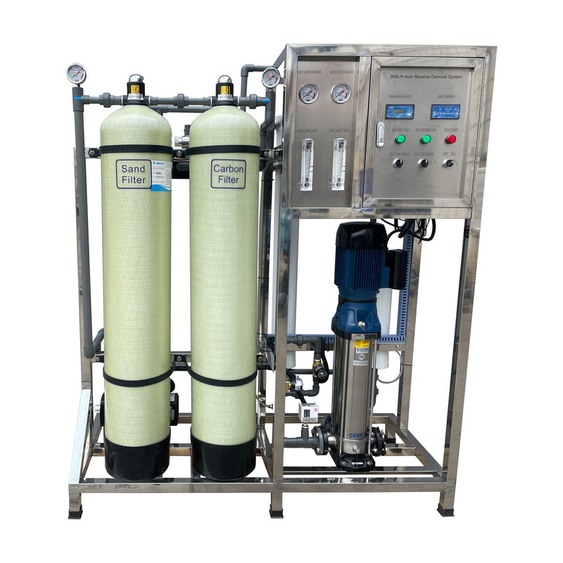 500lph PLC Sea Water Desalination Salty Marine Ro Water Treatment Plant Seawater Desalination Water Purification System For Boat