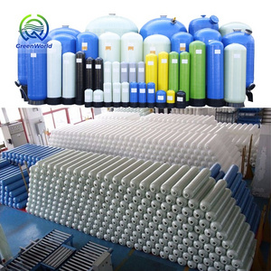 GreenWorld galvanized steel square pvc water pressure tank sand filter dosing tank carbon filter stainless steel pe grp FRP tank