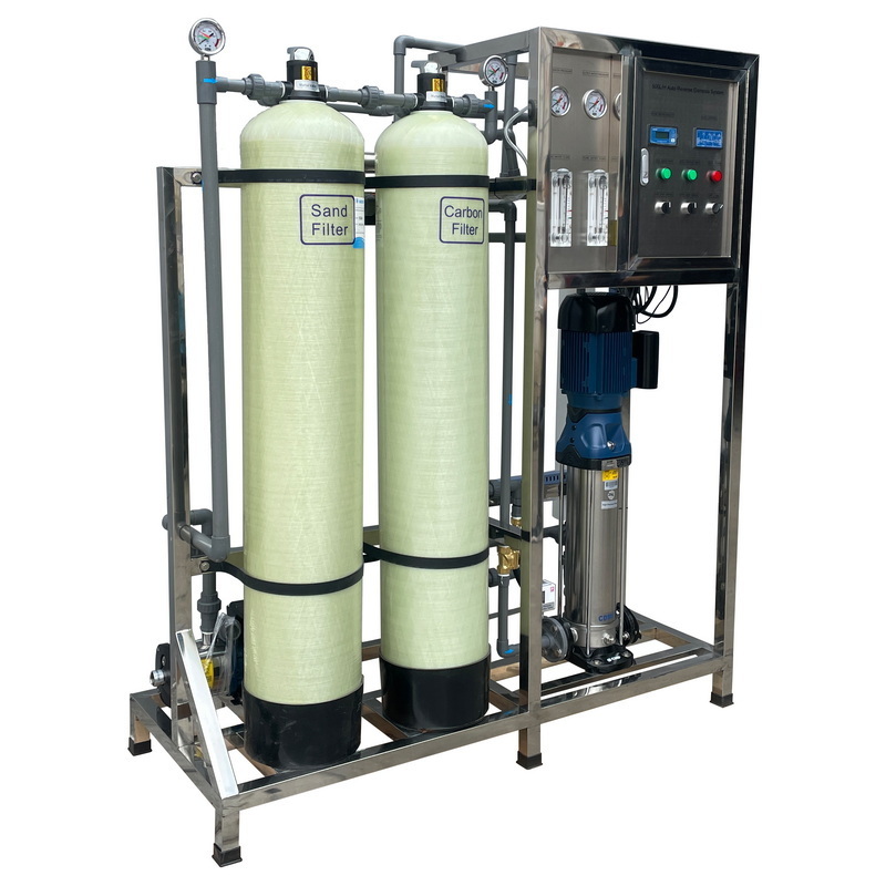 500lph PLC Sea Water Desalination Salty Marine Ro Water Treatment Plant Seawater Desalination Water Purification System For Boat