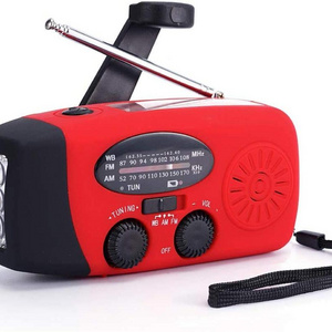 2023 new model Weather Radio with AM FM SOS flash torch 2000mAh power bank Dynamo Solar Emergency Hand Crank radio