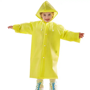 Waterproof EVA Kids Raincoats for Boys and Girls Disposable Toddler Poncho with Custom Logo for Hiking and Travel