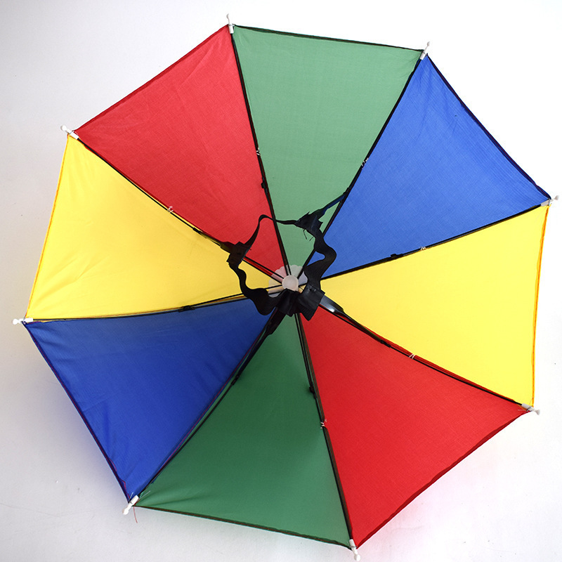 Mini UV protection umbrella hat for the rain and sunny outdoor head wearing  hat umbrella