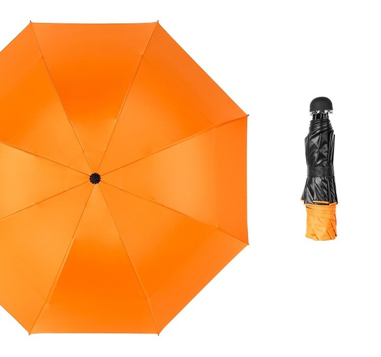 3 Folding Umbrella  with black coating UV protection rainy and sunny umbrella for promotion gifts