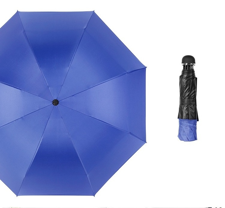 3 Folding Umbrella  with black coating UV protection rainy and sunny umbrella for promotion gifts