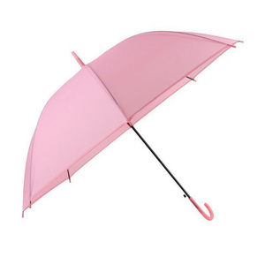 Auto-Open Lady's Transparent POE Clear PVC Folding Umbrella with Light Fashionable Wedding Paraguas