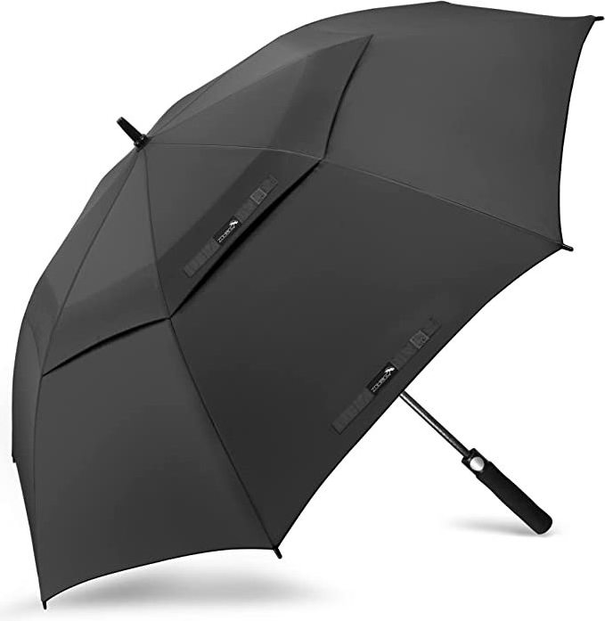 Large 54/62/68 Inch Golf Umbrella Automatic Open Windproof Rain Umbrella with Double Canopy Fabric Material for Men