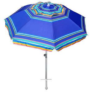 Beach Umbrella Bohemian Style Manual Control Sunshade Featuring UV Customizable Pongee Fabric Adults Straight Manual Store Rain