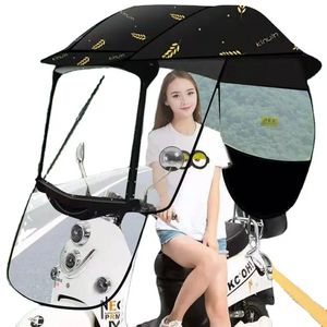 motorcycle/Electric Vehicle Umbrella Sun Shade Rain Cover Dust Proof Electric Vehicle Scooter Umbrella