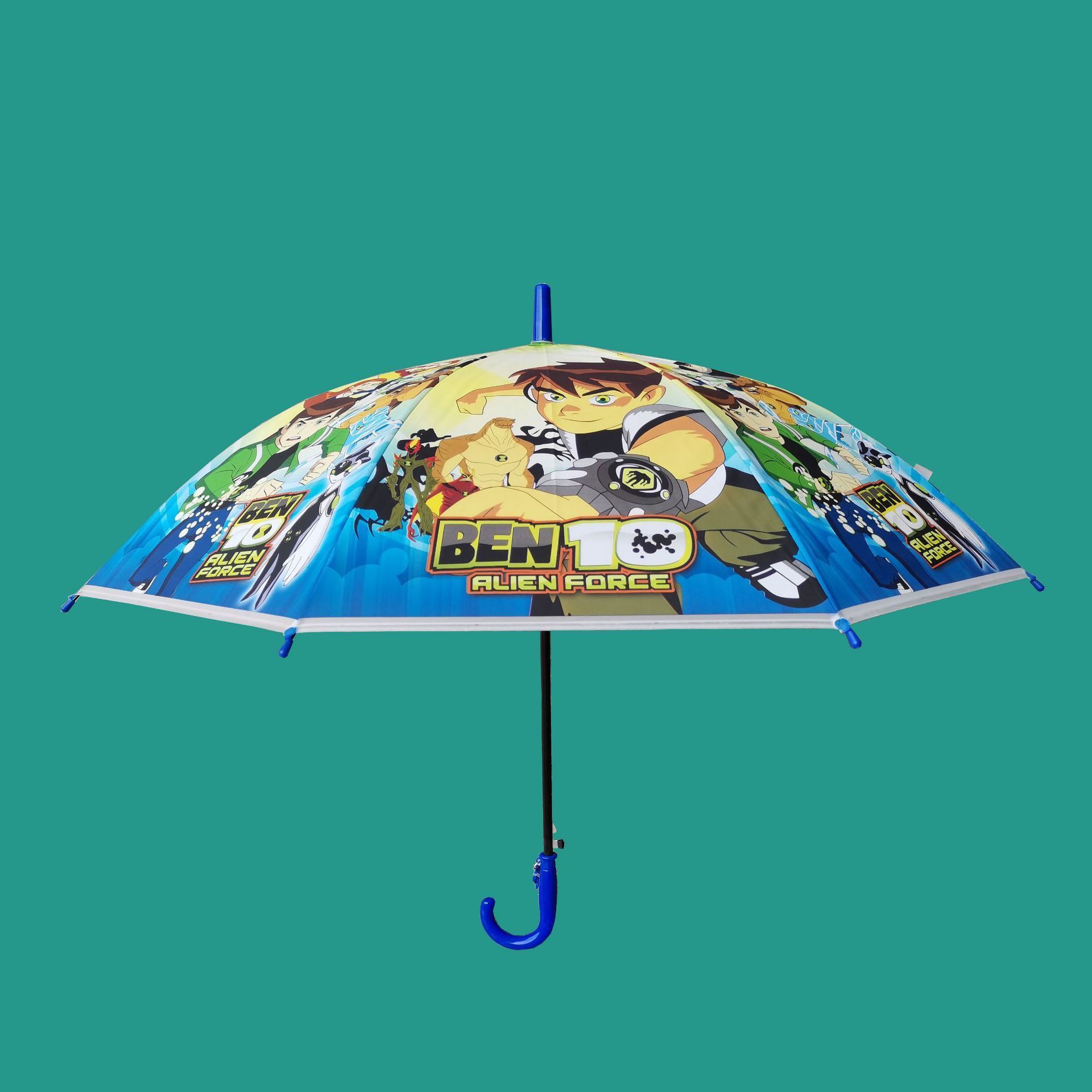 Umbrella factory transparent mushroom umbrella kids super light with whistling graffiti long handle umbrella