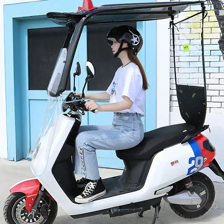 Sun Shade Umbrella Dust-Proof Rain Cover for Motorcycle and Electric Vehicles Scooters for Rain Protection