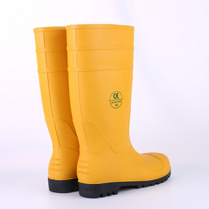 Wellington boots with Safety steel toe Rain Boots Industrial Mining Farming Use Labor Protection Water Shoes