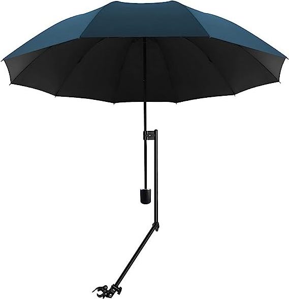 Factory Portable Golf Sun Umbrella Adjustable Universal Clip 10K Panels Fully-Automatic Windproof Plastic Handle Adults Gifts