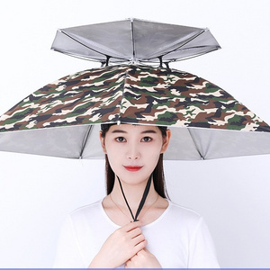 New Customized Outdoor Anti-Rain Anti-Sun Umbrella Hats Auto Function Five-Folding Promotional Parasol featuring Custom Logo