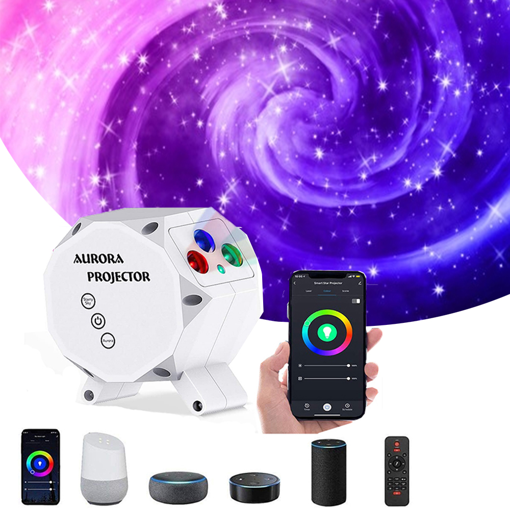 Unique 3d Aurora Starry Sky Projector led Nebula Cloud Star Night Light camping lights