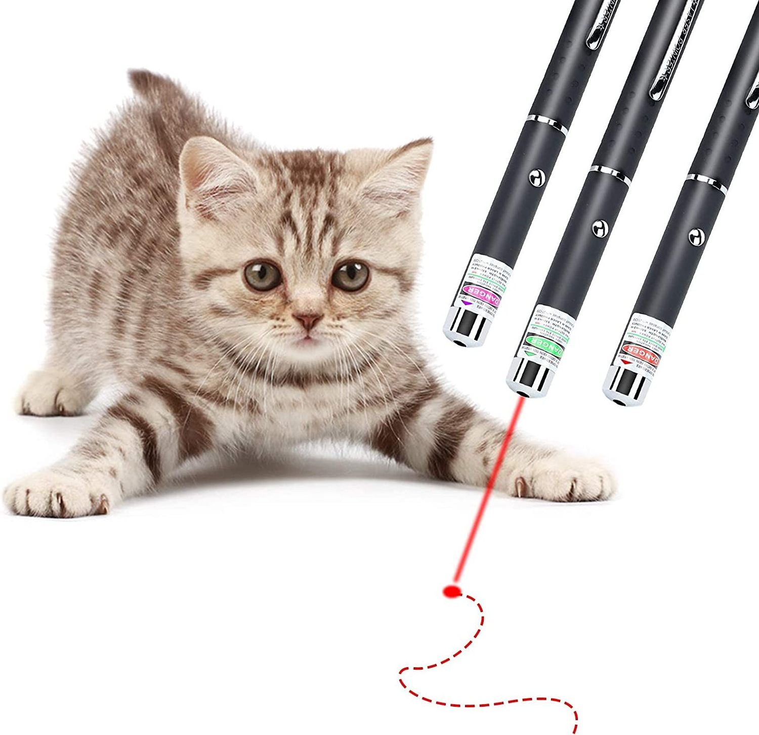 Green Laser Pointer, Lazer Pen with Green/Red/Violet Light