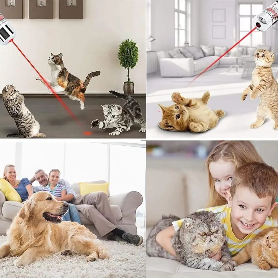 Red Laser Pointer, High Long Range Strong Laser Light Pointer for Cats Dogs Toy Rechargeable High Power Laser Pointer